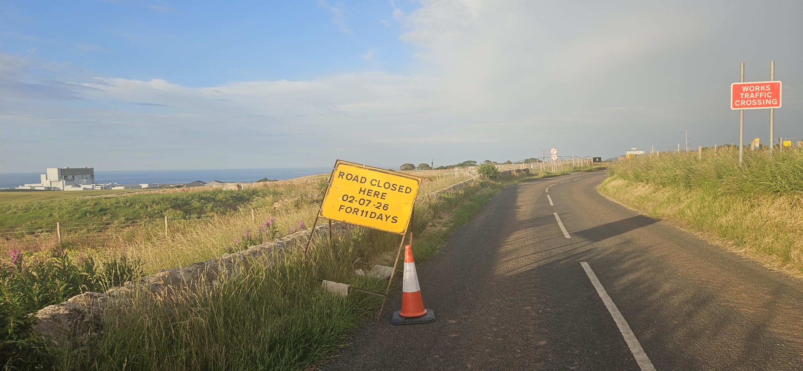 Road Closure: Barns Ness Terrace, Innerwick, July