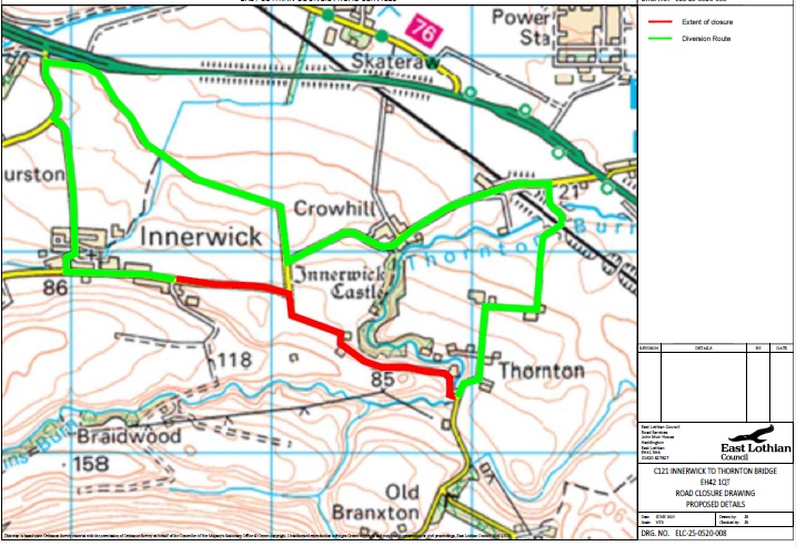 Surface dressing by ELC around Innerwick