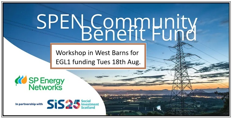 Community Benefits Fund Workshops 18th August (for EGL1)